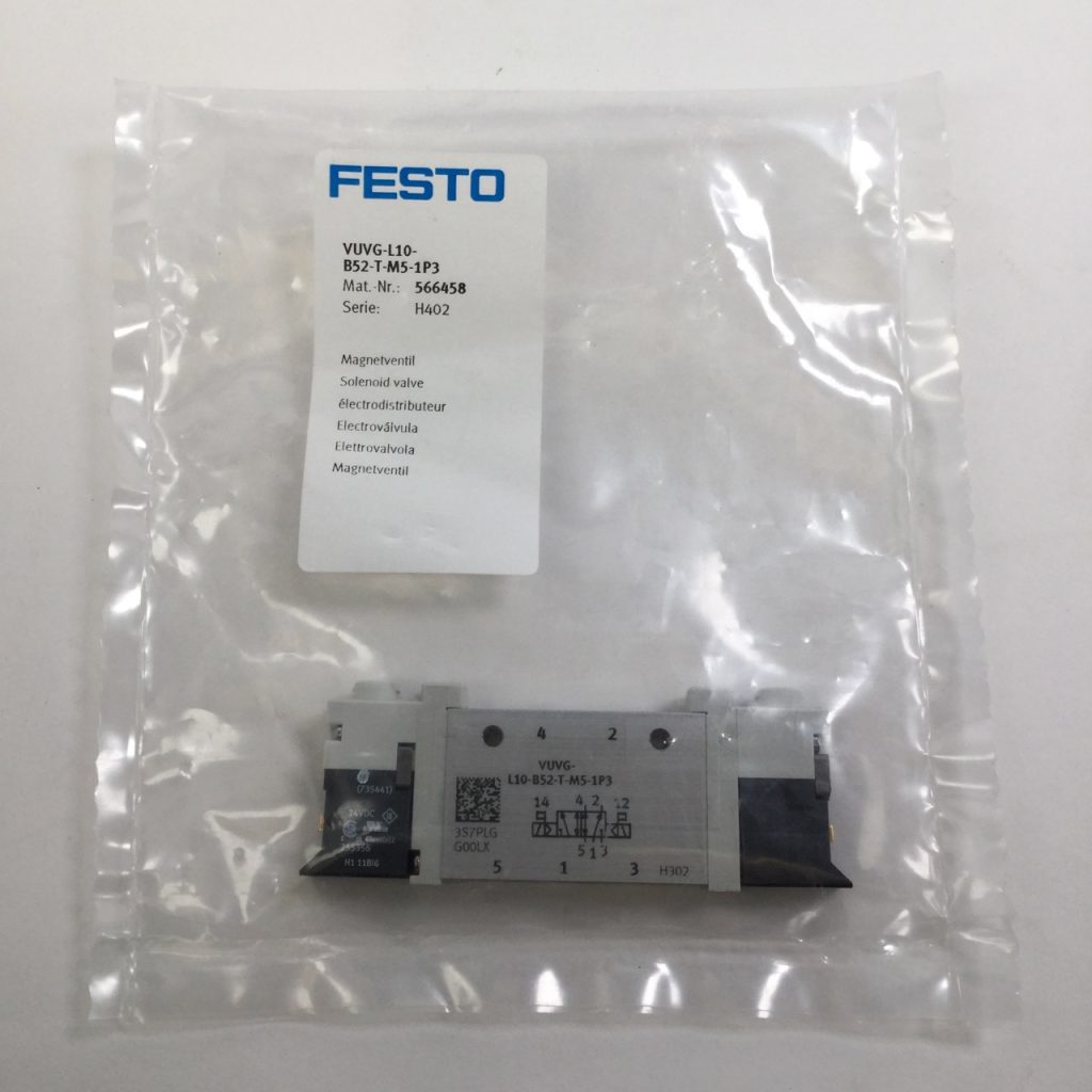 Festo VUVG-L10-B52-T-M5-1P3 5/2 Çift Bobinli Pnömatik Solenoid Valf gerçek ürün fotoğrafı