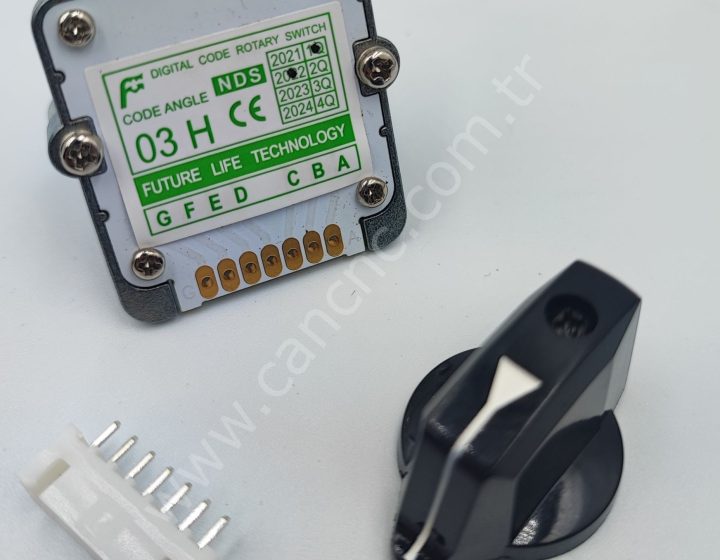 Future Life Technology NDS-03H Gray 13.85° CNC Dijital Kodlu Rotary Switch