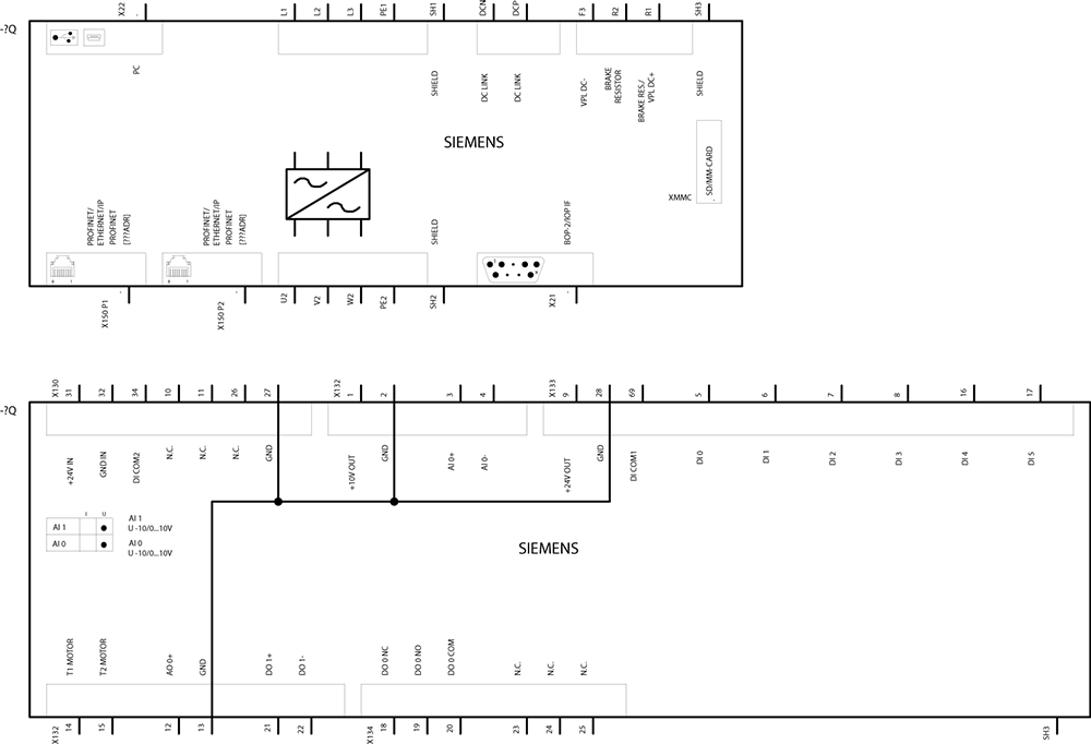Siemens 6SL3210-1KE32-1UF1 gerçek fiziksel ürün görseli