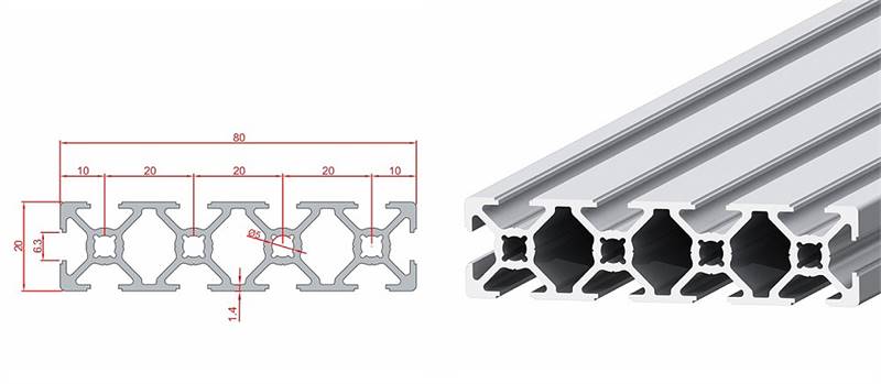 Doğuş Kalıp 20x80 Sigma Profil - üretici ürün görseli ve teknik çizim