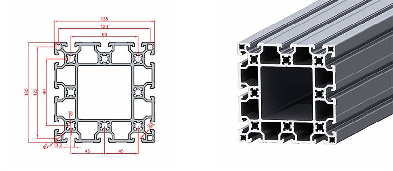 135x135 Ağır Sigma Profil K10 - Doğuş Kalıp 1.1.10.135135.01 üretici görseli